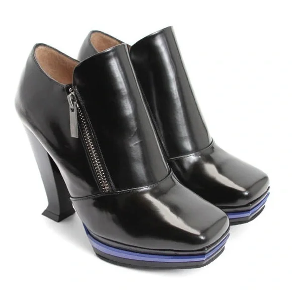 Patent leather platform toe Trinity Zion Fluevog Shoes- Stunning! Worn twice? - Picture 1 of 14